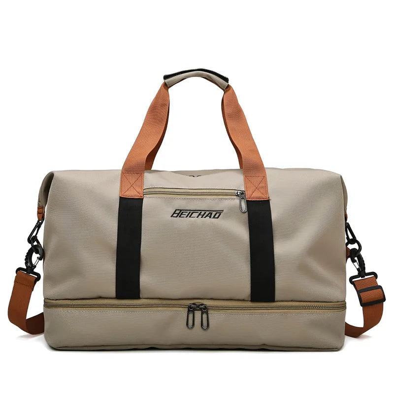 Large Capacity Travel Tote Weekend Bag Sports Duffle Wet Dry Waterproof Bag