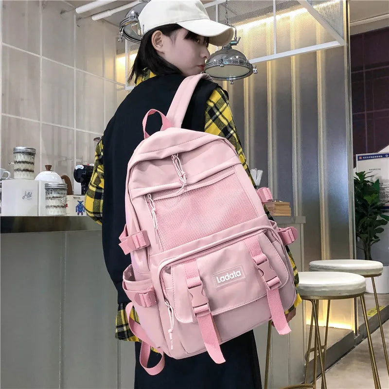 Large Capacity Women Backpack for Teenage Girls Schoolbag Rucksack