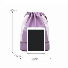 Large Capacity Women Backpack Dry Wet Separation Oxford Cloth Travel Sports Bag
