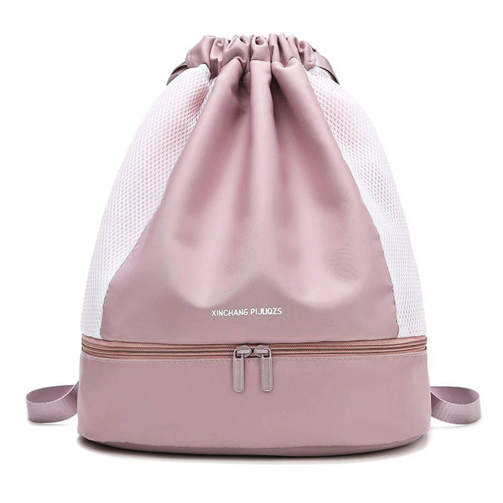 Large Capacity Women Backpack Dry Wet Separation Oxford Cloth Travel Sports Bag