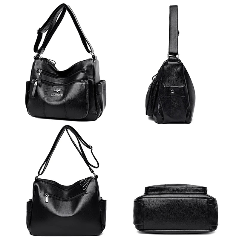 Large Capacity Women Handbag High Leather Shoulder Crossbody Bags Tote Bag Sac
