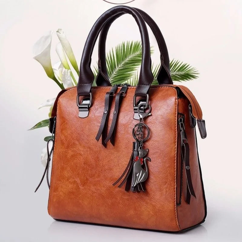 Large Capacity Women Pu Leather Handbags 4 Pieces Set Tote Messenger Bag E269