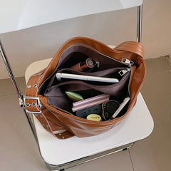 Large Capacity Women Pu Leather Handbags Messenger Bags High Ladies Shoulder Th