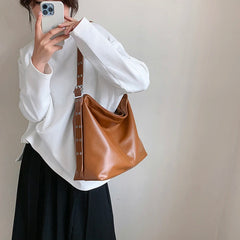 Large Capacity Women Pu Leather Handbags Messenger Bags High Ladies Shoulder Th