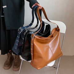 Large Capacity Women Pu Leather Handbags Messenger Bags High Ladies Shoulder Th