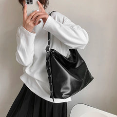 Large Capacity Women Pu Leather Handbags Messenger Bags High Ladies Shoulder Th