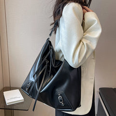Large Capacity Women Pu Leather Handbags Tote Bags High Ladies Big Shoulder