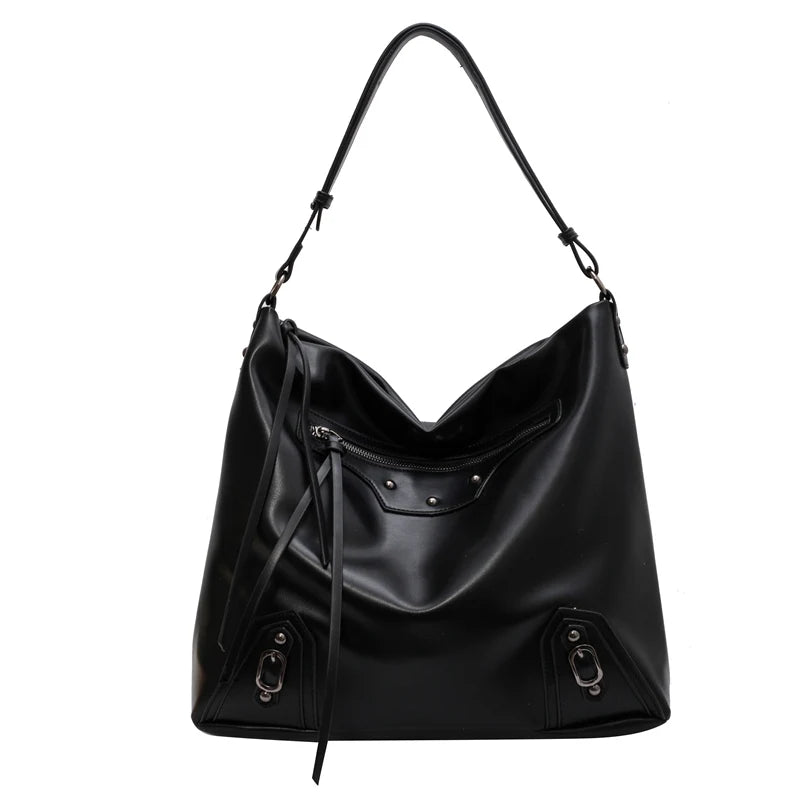 Large Capacity Women Pu Leather Handbags Tote Bags High Ladies Big Shoulder