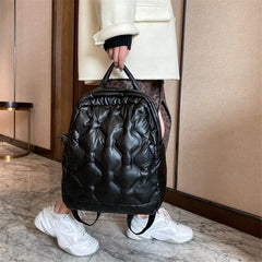 Women's High Down Fabric Backpack for School Girls