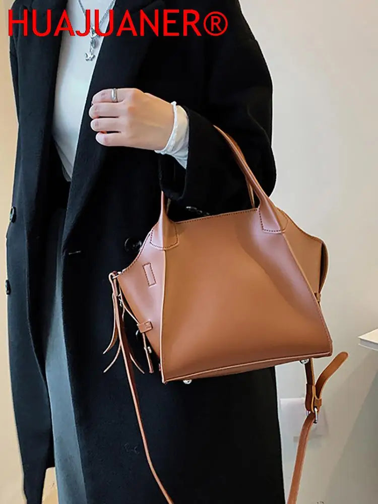 Large Capacity Women's Bucket Shoulder Bag
