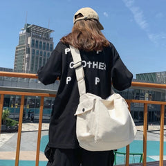 Canvas Shopper Travel Crossbody Shoulder Bags For Women