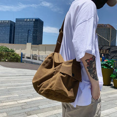 Canvas Shopper Travel Crossbody Shoulder Bags For Women