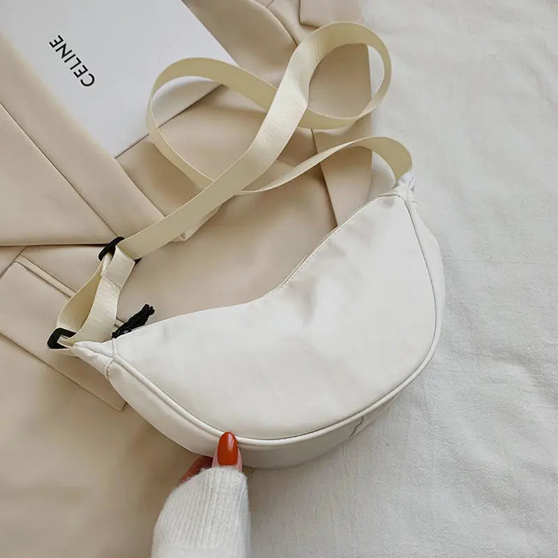 Women's Hobos Shoulder Bag Soft Nylon Crossbody Bags Korea Style Handbags