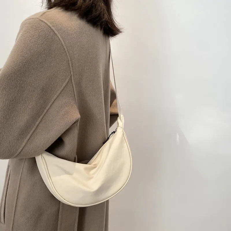 Women's Hobos Shoulder Bag Soft Nylon Crossbody Bags Korea Style Handbags