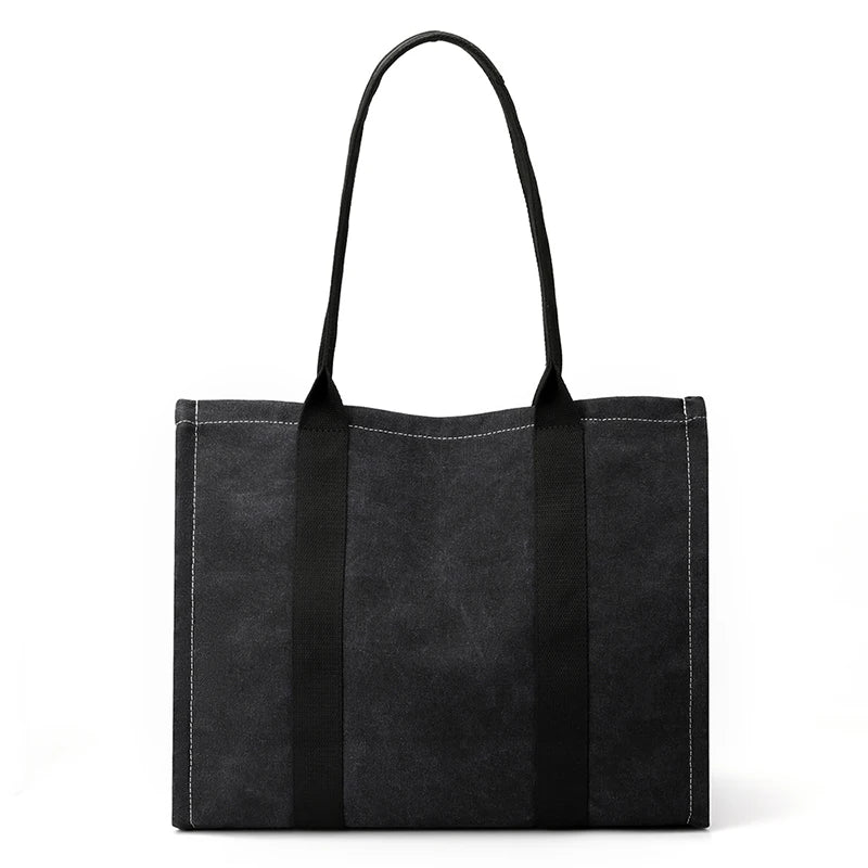 Women's Canvas Shoulder Bag High Purse Patchwork Totes