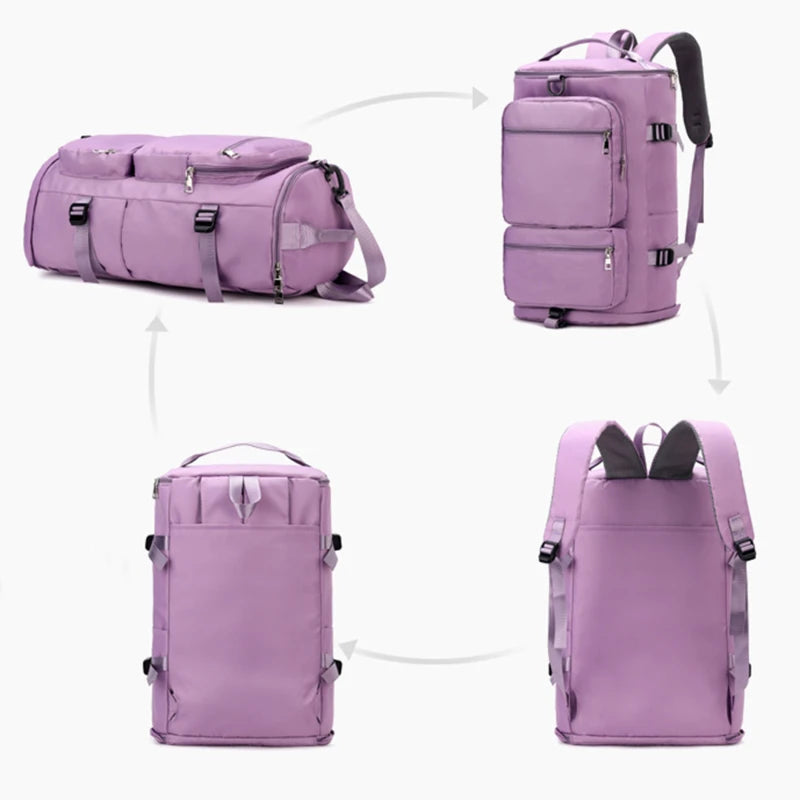 Large Capacity Women's Travel Bag Casual Weekend Travel Backpack Ladies Sports