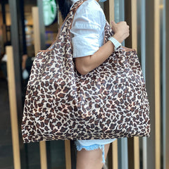 Large Folding Shopping Bags Reusable Portable Handbags Travel Shoulder Bags