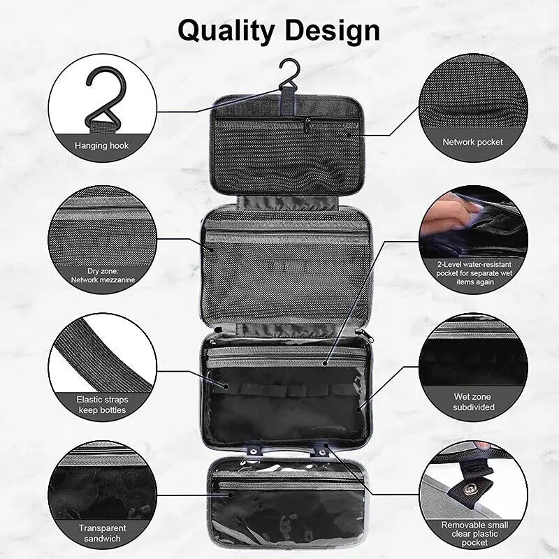 Travel Waterproof Hanging Cosmetics Storage Bag