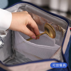 Large Lunch Bag Women Waterproof Fresh Cooler Bags Thermal Breakfast Food Box
