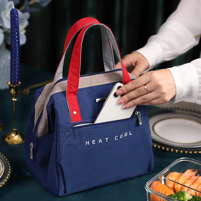 Large Lunch Bag Women Waterproof Fresh Cooler Bags Thermal Breakfast Food Box