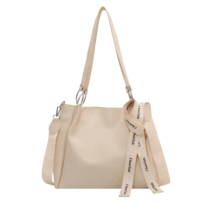 Vintage Leather Tote Bag Crossbody Handbag Women