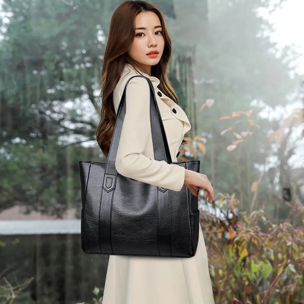 Large Women Leather Handbags PU Tote Bag Female Shoulder Bags