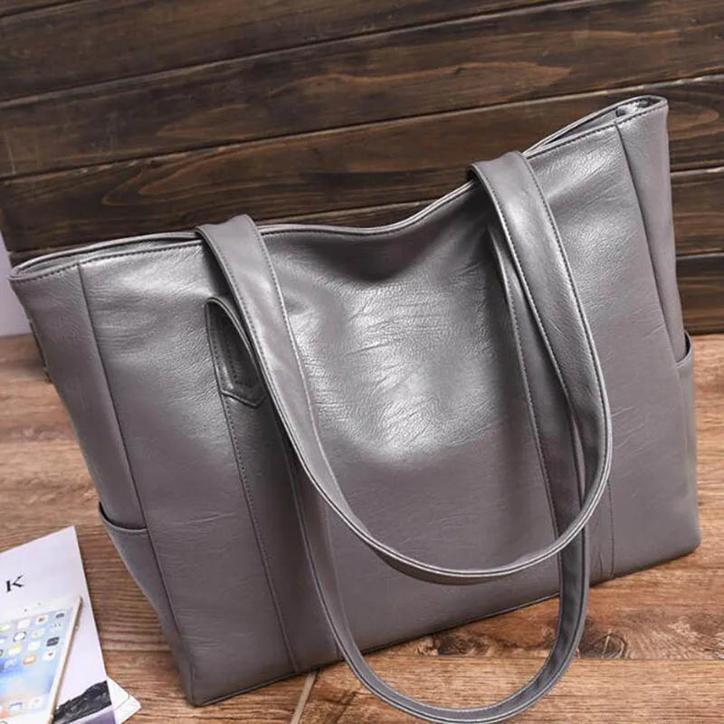 Large Women Leather Handbags PU Tote Bag Female Shoulder Bags