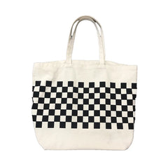 Canvas Shoulder Bag Women Casual Chessboard Handbag Student