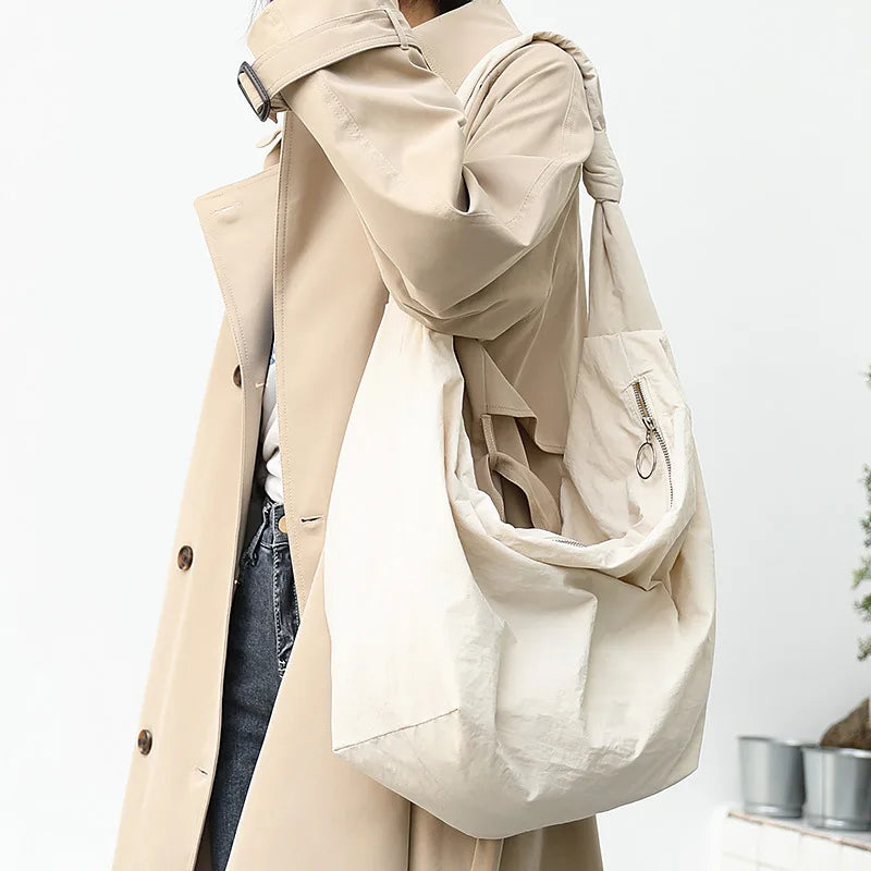 Large-capacity Shoulder Bag Pure Canvas Messenger Bag