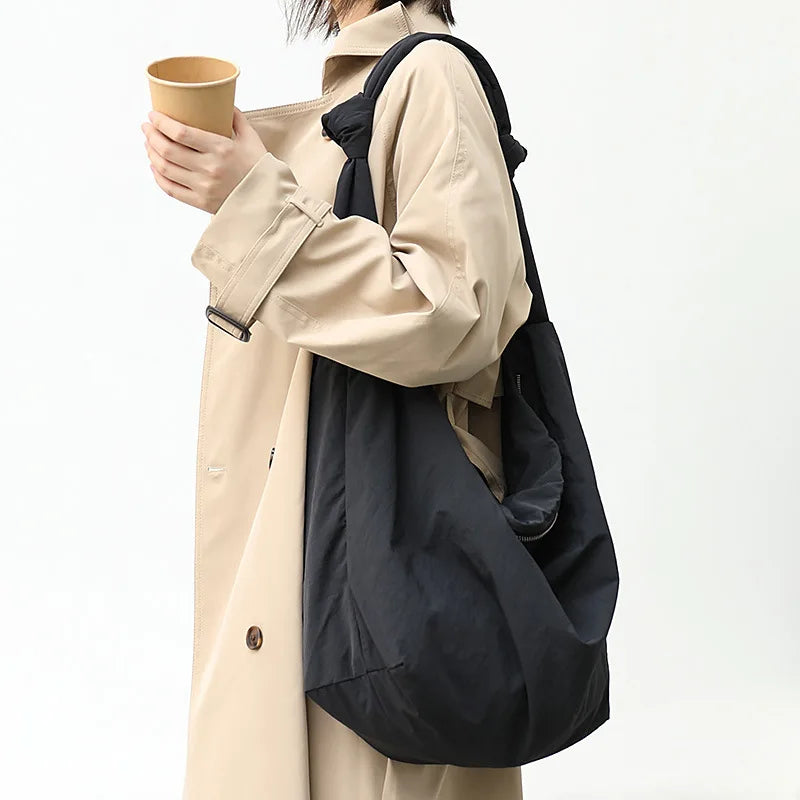 Large-capacity Shoulder Bag Pure Canvas Messenger Bag