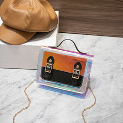 Transparent Laser Crossbody Bag Women Shoulder Messenger Mini Tote PVC Small