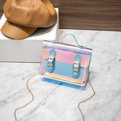 Transparent Laser Crossbody Bag Women Shoulder Messenger Mini Tote PVC Small