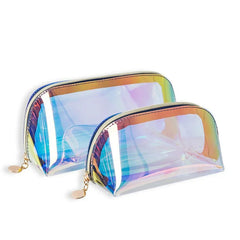 Laser Cosmetic Bag Semicircle Travel Storage Portable Toiletry Bag