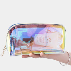 Laser Cosmetic Bag Semicircle Travel Storage Portable Toiletry Bag