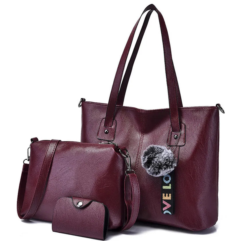 3pcs Women Bag Set: Latest Trendy Handbags