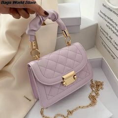 Lattice Bag Sling Chains Shoulder Messenger Totes Bag