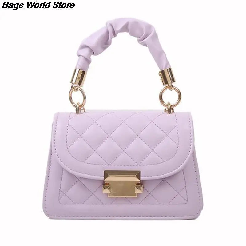 Lattice Bag Sling Chains Shoulder Messenger Totes Bag