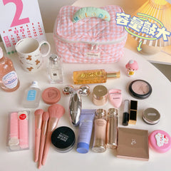 Portable Makeup Organizer Bag Large Capacity Cosmetic Storage Travel Bag