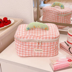Portable Makeup Organizer Bag Large Capacity Cosmetic Storage Travel Bag