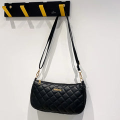 Lattice Pattern Shoulder Bags Soft PU Leather Casual Ladies Handbags