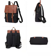 Lazy Oxford cloth nylon backpack school bag