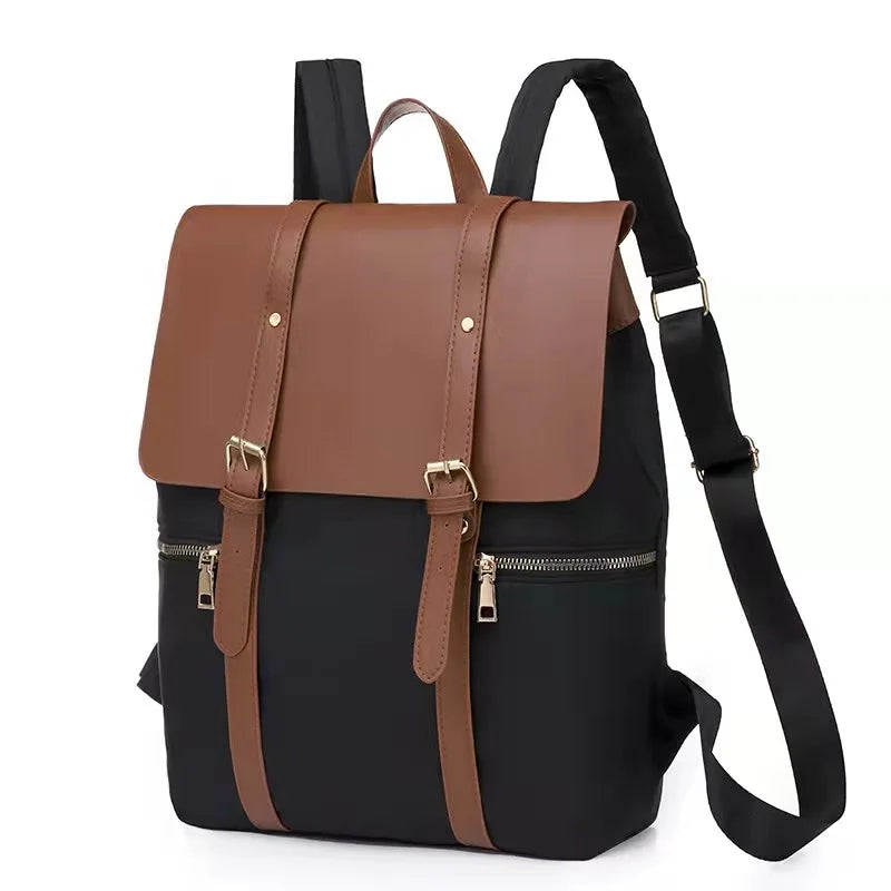 Lazy Oxford cloth nylon backpack school bag