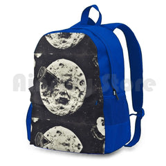 Outdoor Hiking Backpack Waterproof Camping Travel Night Sky Space Moon Galaxy