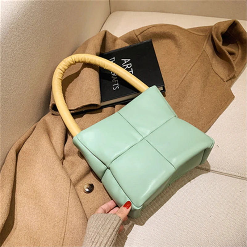 Leather Bucket Bag Female Handbags High Shoulder Bag Women Bags Bolsa De Hombro