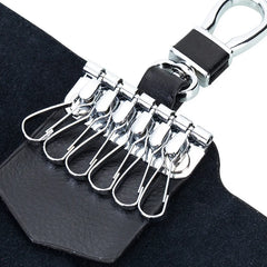 Leather Buckle Key Wallets Men Women Key chain Holder Housekeeper