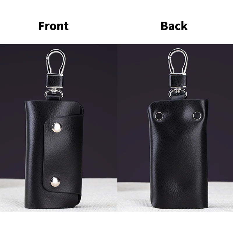 Leather Buckle Key Wallets Men Women Key chain Holder Housekeeper