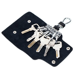 Leather Buckle Key Wallets Men Women Key chain Holder Housekeeper