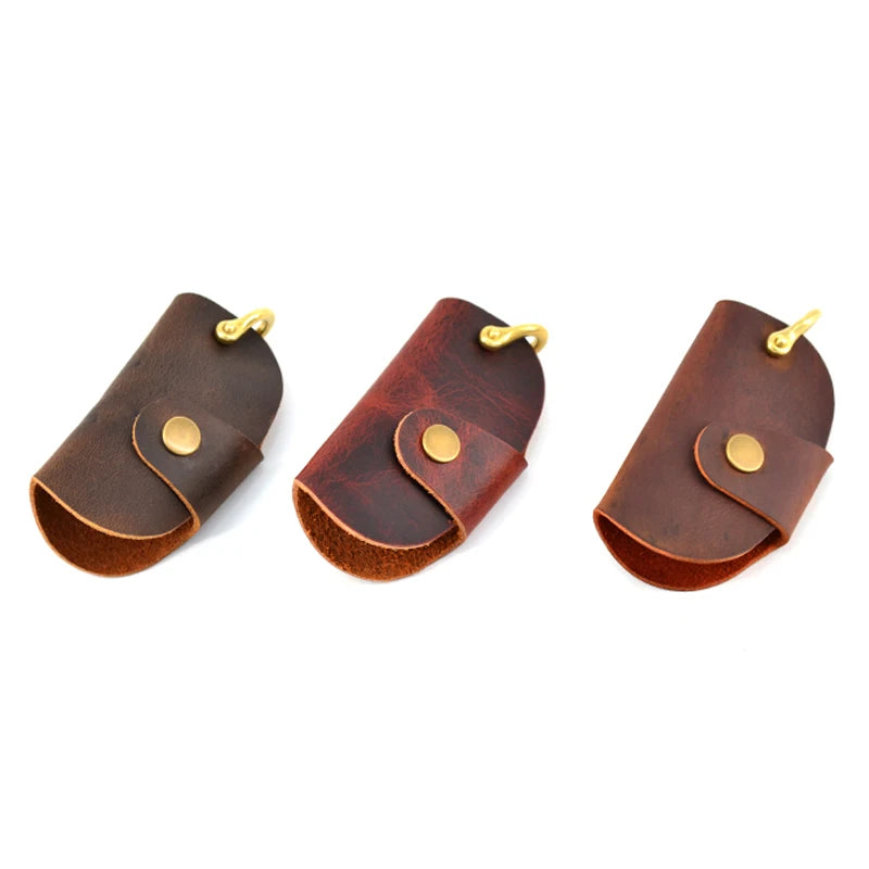 Leather Car Key Wallets Men/Women Key Holder Keys Organizer Case Unisex Keychain