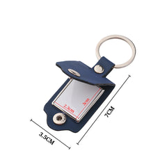 Leather Case Photo Frame Keychain Photo Ornament Mother's Gift