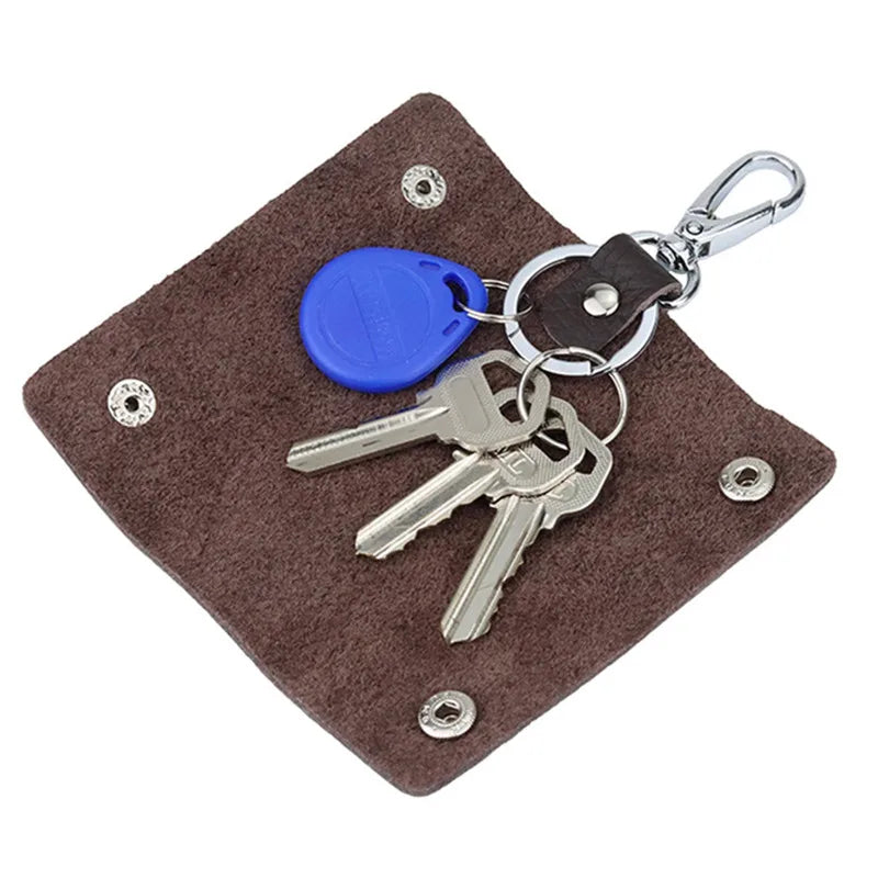 Leather Key Holder Bags Key Ring Organizer Accessories